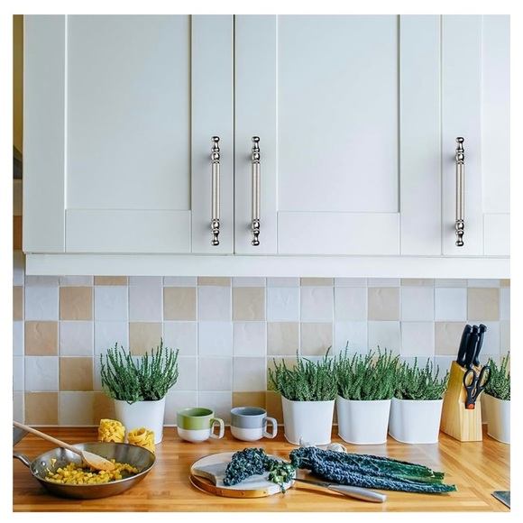 Asidrama 10-Pack Drawer/Door Pulls Brushed Satin Nickel 3.75”(96mm), NIP - Picture 4 of 13